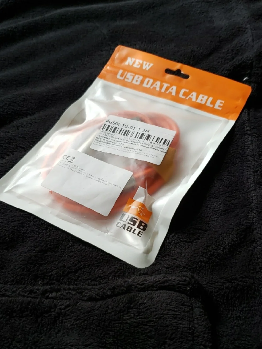 Orange Fast Charging USB Cable Trio 120W